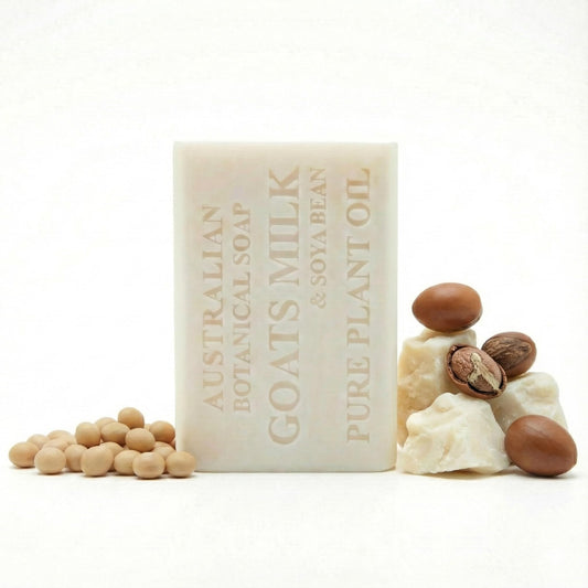 Australian Botanical Soap front packaging showing benefits and clean design