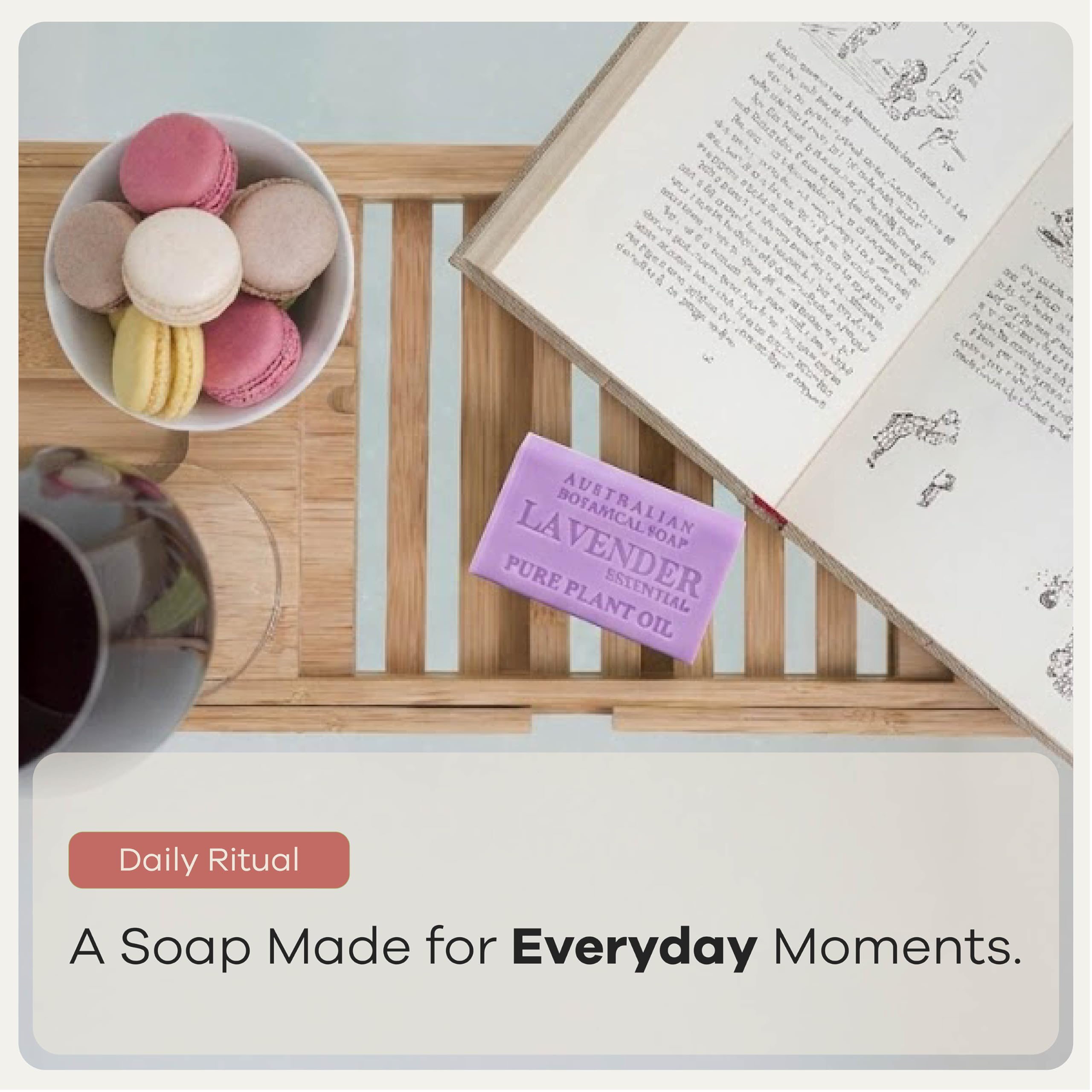 Australian Botanical Soap label and ingredients list focusing on plant-based formulation