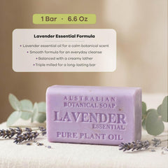Australian Botanical Soap lavender rich lather close-up for creamy wash benefit