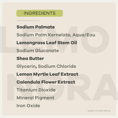 Australian Botanical Soap organic shea butter detail emphasizing moisturising feel