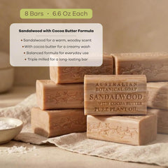 Australian Botanical Soap creamy foam lather demonstrating rich cushion and gentle cleanse