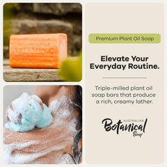 Australian Botanical Soap close-up of bar texture highlighting creamy lather