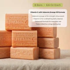 Australian Botanical Soap sliced bar next to ruler showing 6.6 oz scale