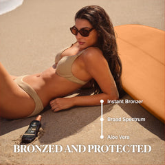 Australian Gold ingredient label highlighting natural extracts and oxybenzone free