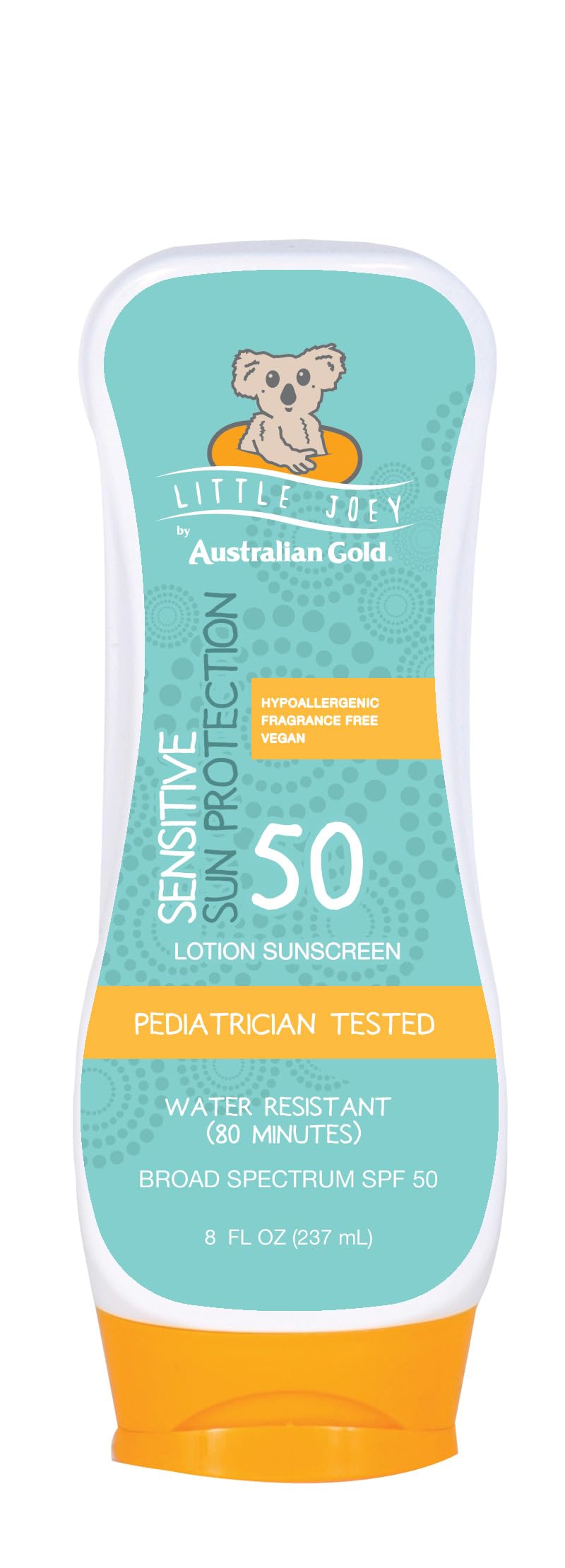 Australian Gold Little Joey front packaging showing SPF and benefits