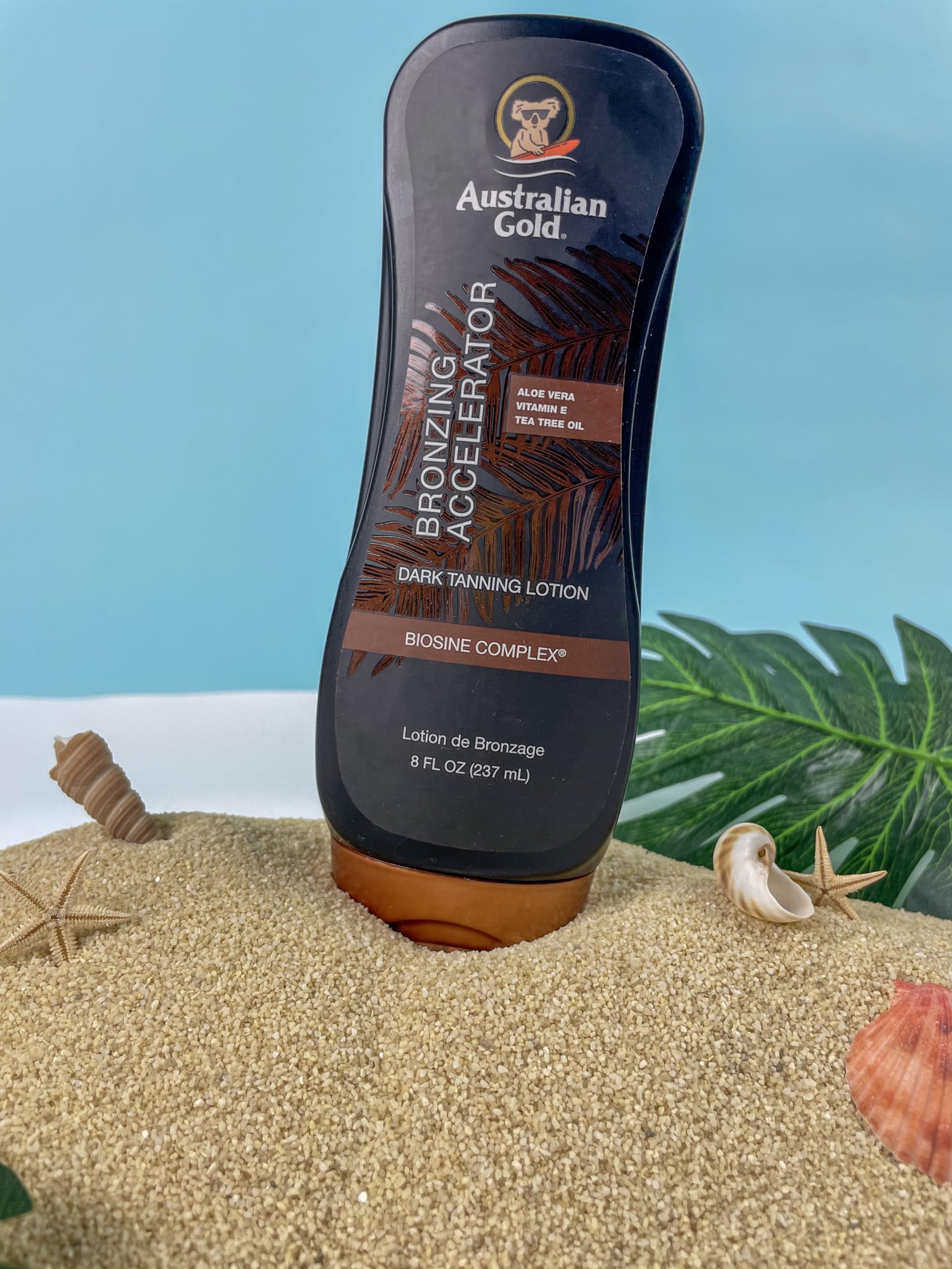Australian Gold lotion texture close-up highlighting fast absorption and hydration