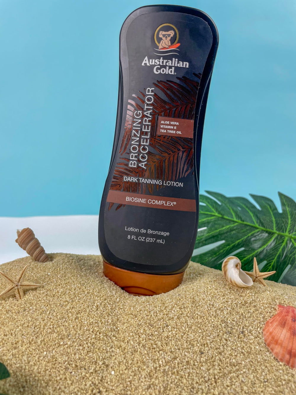 Australian Gold lotion texture close-up highlighting fast absorption and hydration