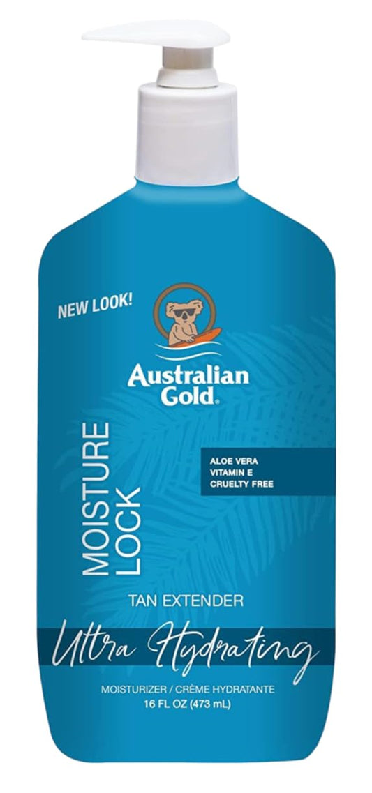Australian Gold pump top close-up highlighting dispenser, convenient controlled use