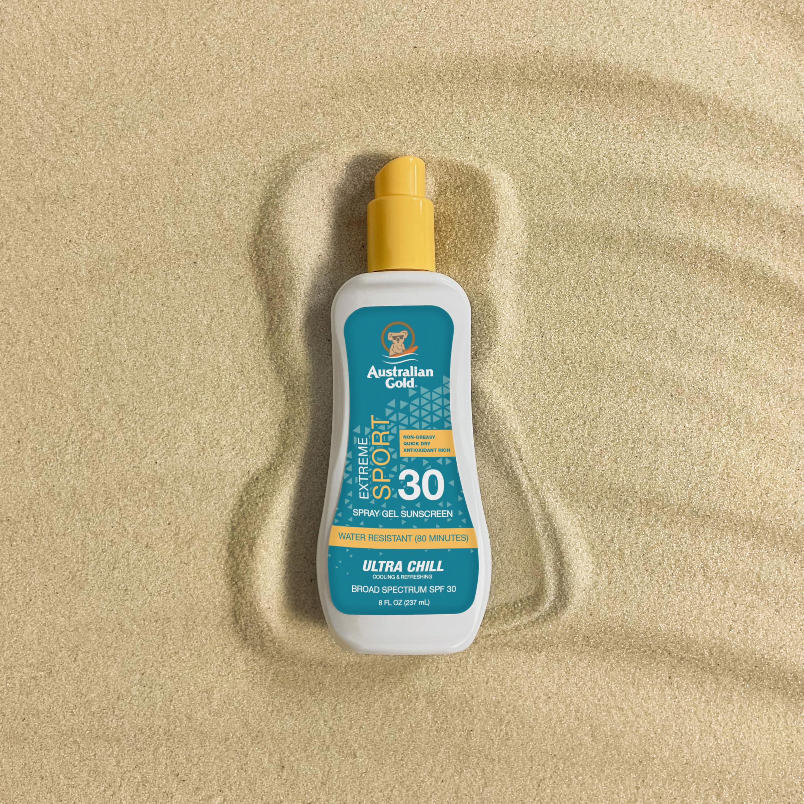 Australian Gold applied by a runner demonstrating cooling benefit