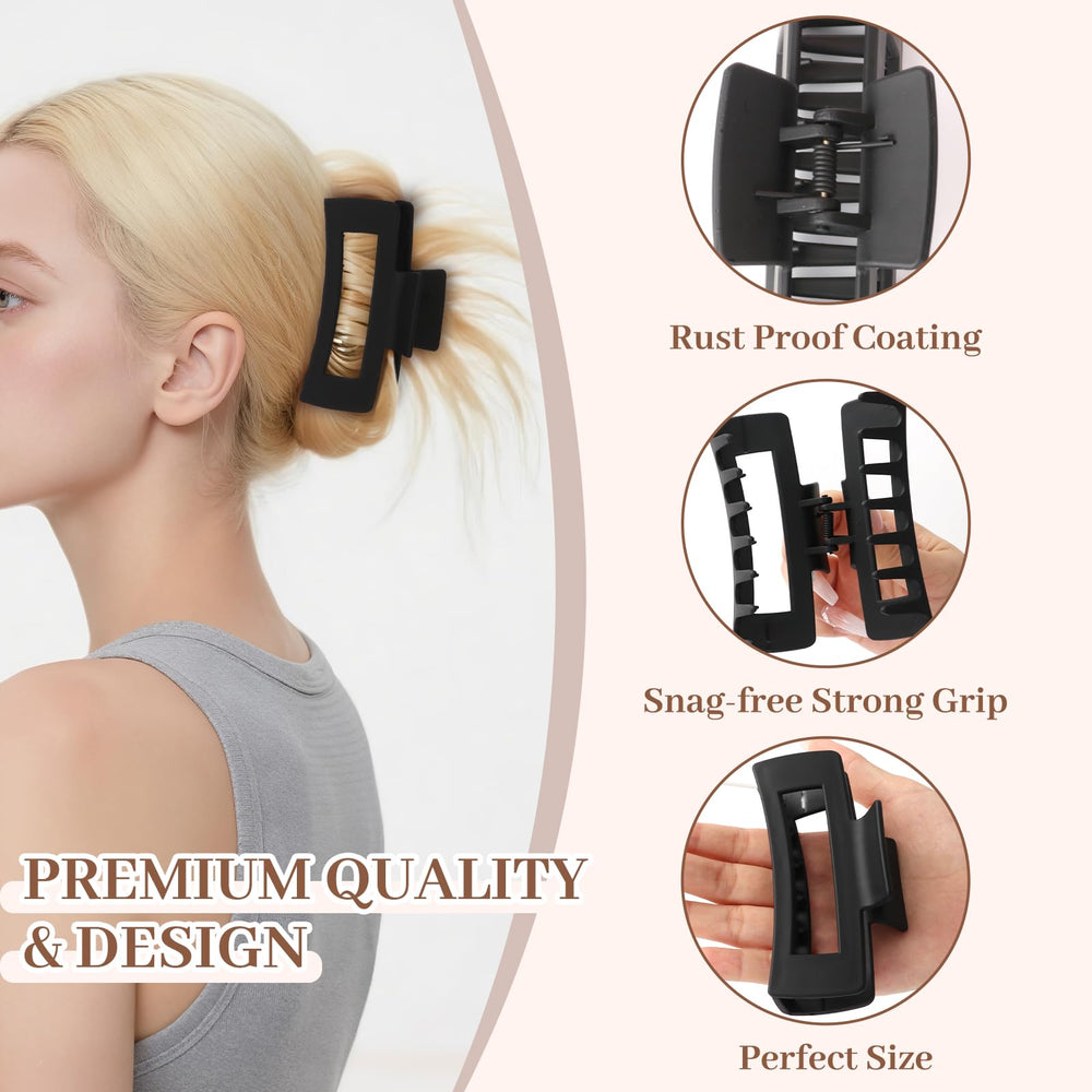 AuroTrends clip holding a high ponytail for secure workout wear