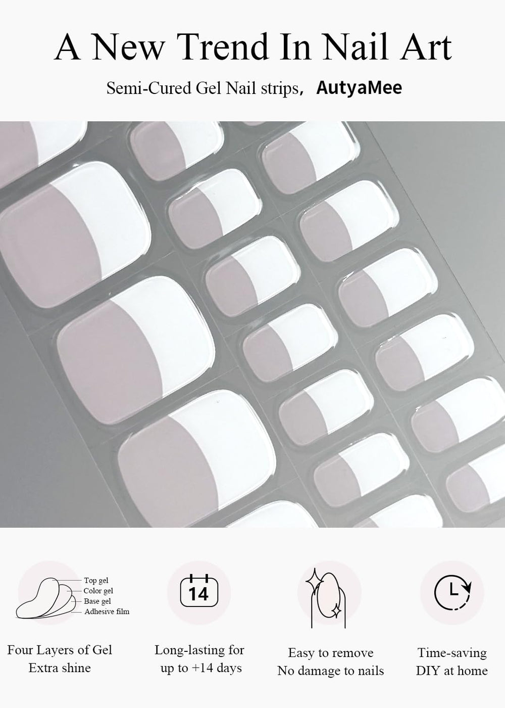 AutyaMee application on toes being cured under LED lamp for long-lasting polished finish