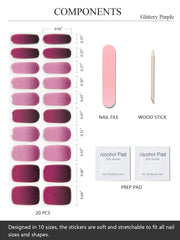 AutyaMee applying a gel strip on nail demonstrating quick, mess-free adhesion benefit