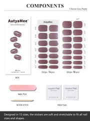 AutyaMee hands applying a peel-and-stick gel strip, easy precise placement benefit