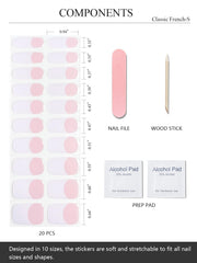 AutyaMee kit contents with file and wooden stick for easy at-home application and prepping