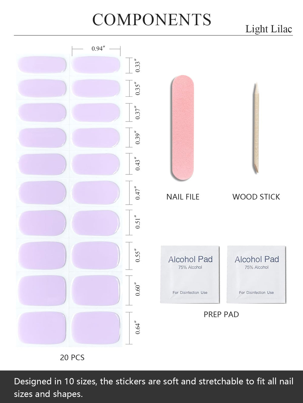 AutyaMee applying strip on natural nail for easy at-home salon result