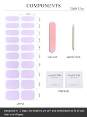 AutyaMee applying strip on natural nail for easy at-home salon result