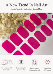 AutyaMee included tools displayed with Berry Pink strips for easy at-home application