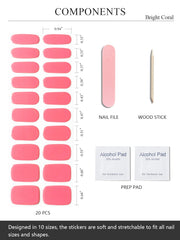 AutyaMee hand applying a strip demonstrating easy stick-on placement for precision