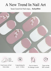 AutyaMee fully cured manicure glossy finish showcasing durable salon-grade result