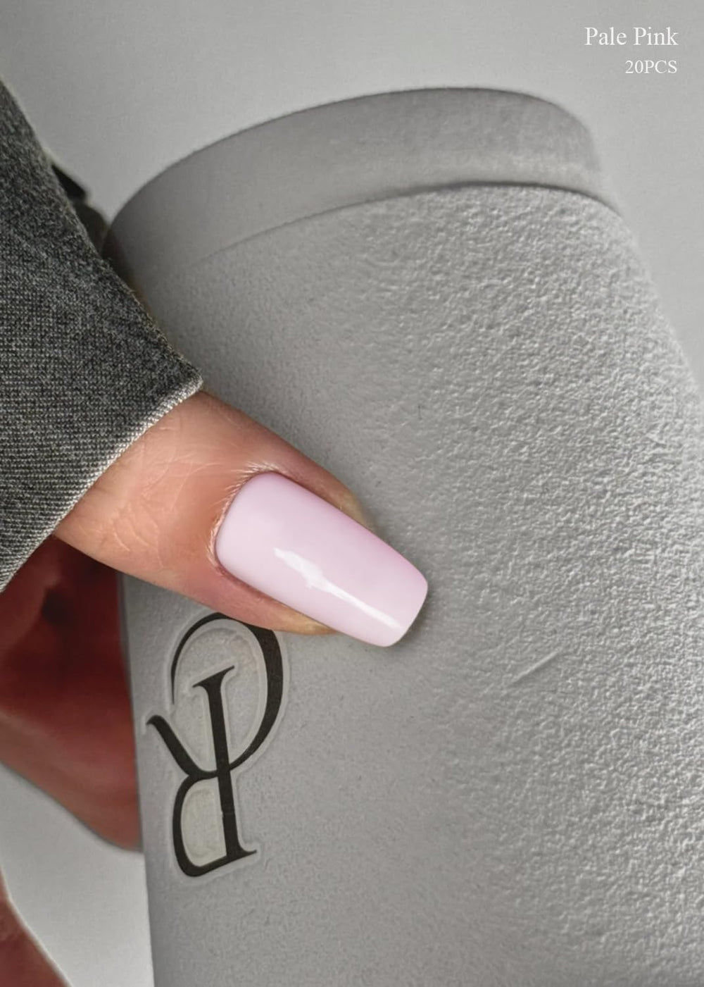 AutyaMee cured nail result showing glossy pale pink finish and long-lasting wear