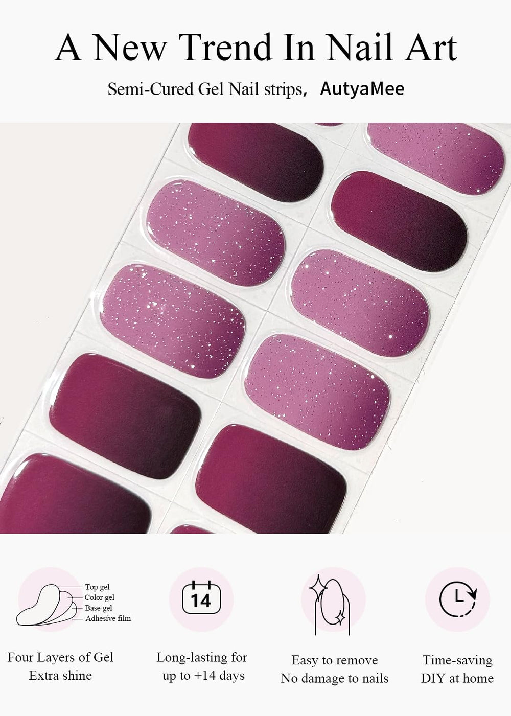 AutyaMee curing nails under LED lamp to achieve durable, salon-quality shine