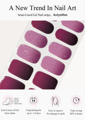 AutyaMee curing nails under LED lamp to achieve durable, salon-quality shine