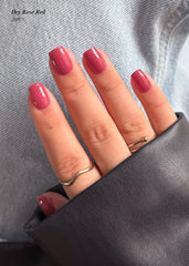 AutyaMee cured nails showing glossy salon-quality result after UV cure