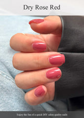 AutyaMee close-up of dry rose red strip texture and smooth finish