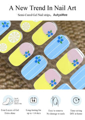 AutyaMee kit tools laid out with prep pads, file, and stick for precise application benefit