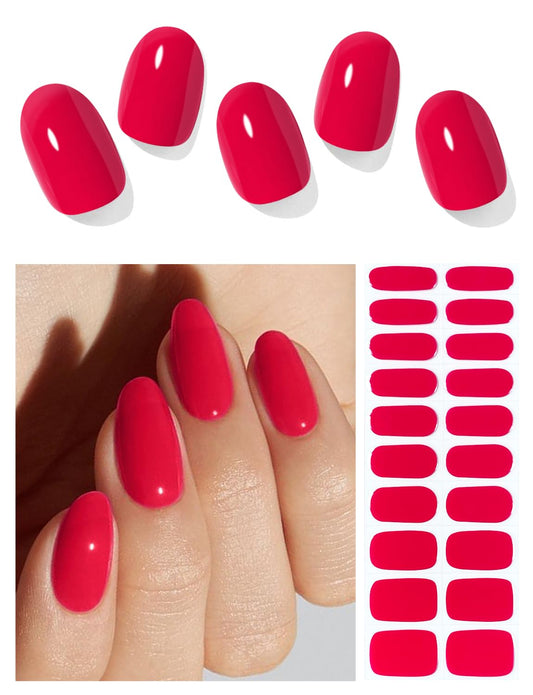 AutyaMee front packaging shows red gel strips and benefits easy salon finish