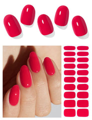 AutyaMee front packaging shows red gel strips and benefits easy salon finish