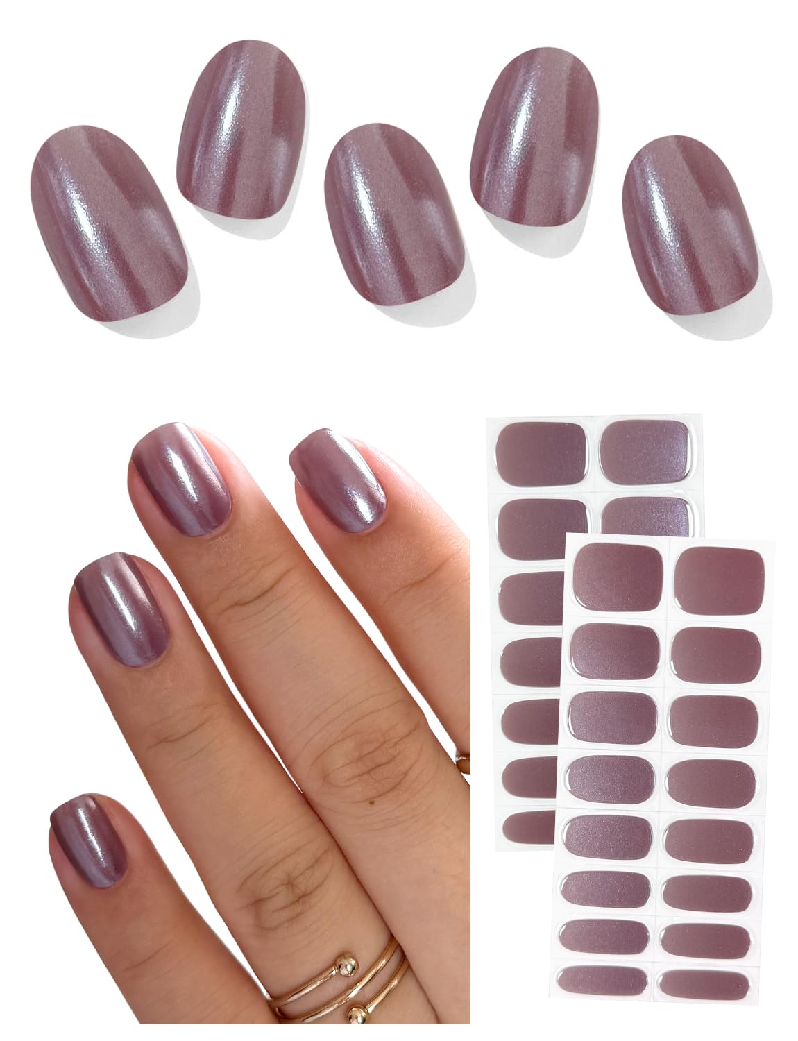 AutyaMee front packaging showing chrome gray purple strips and included tools, fast kit