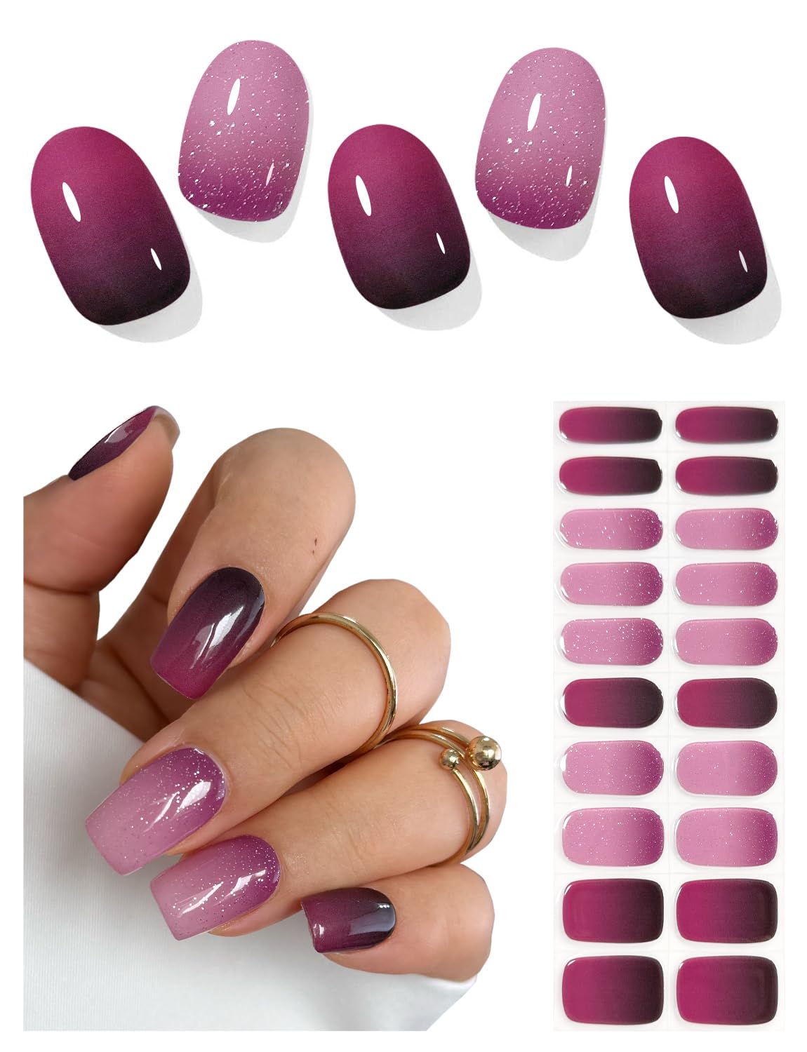 AutyaMee front packaging showing glittery purple strips and contents for easy selection