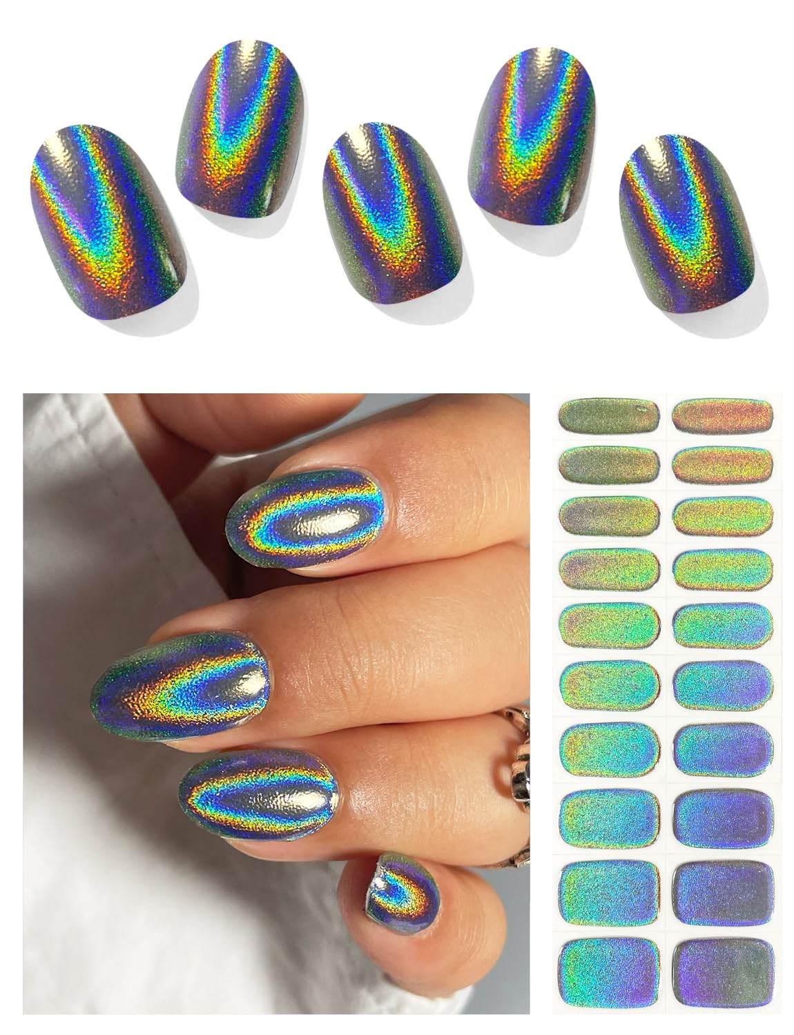 AutyaMee front packaging showing laser rainbow chrome finish and quick results