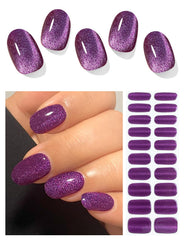 AutyaMee front packaging showing purple cat eye nail strip benefits
