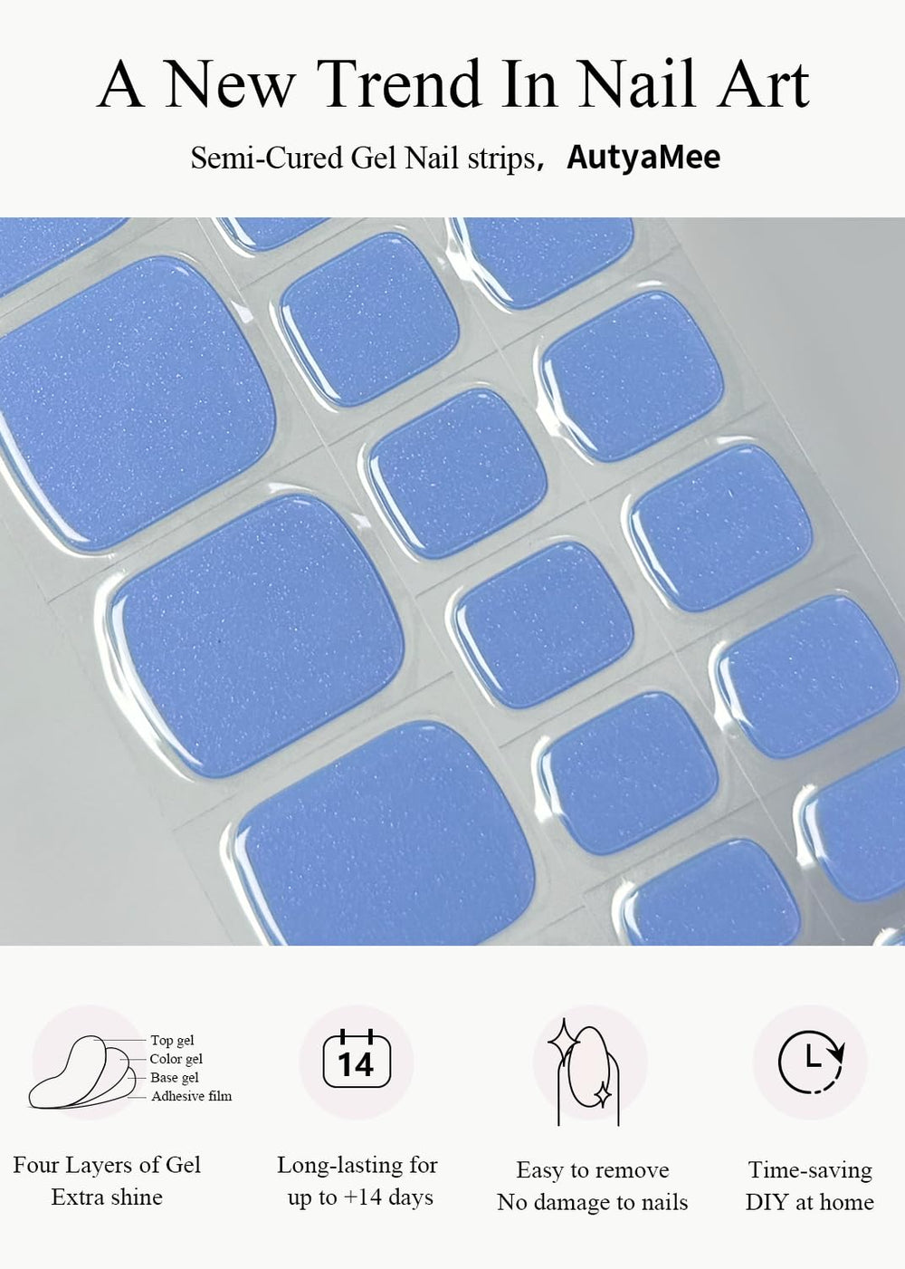 AutyaMee size chart and tools laid out for quick matching and prep convenience