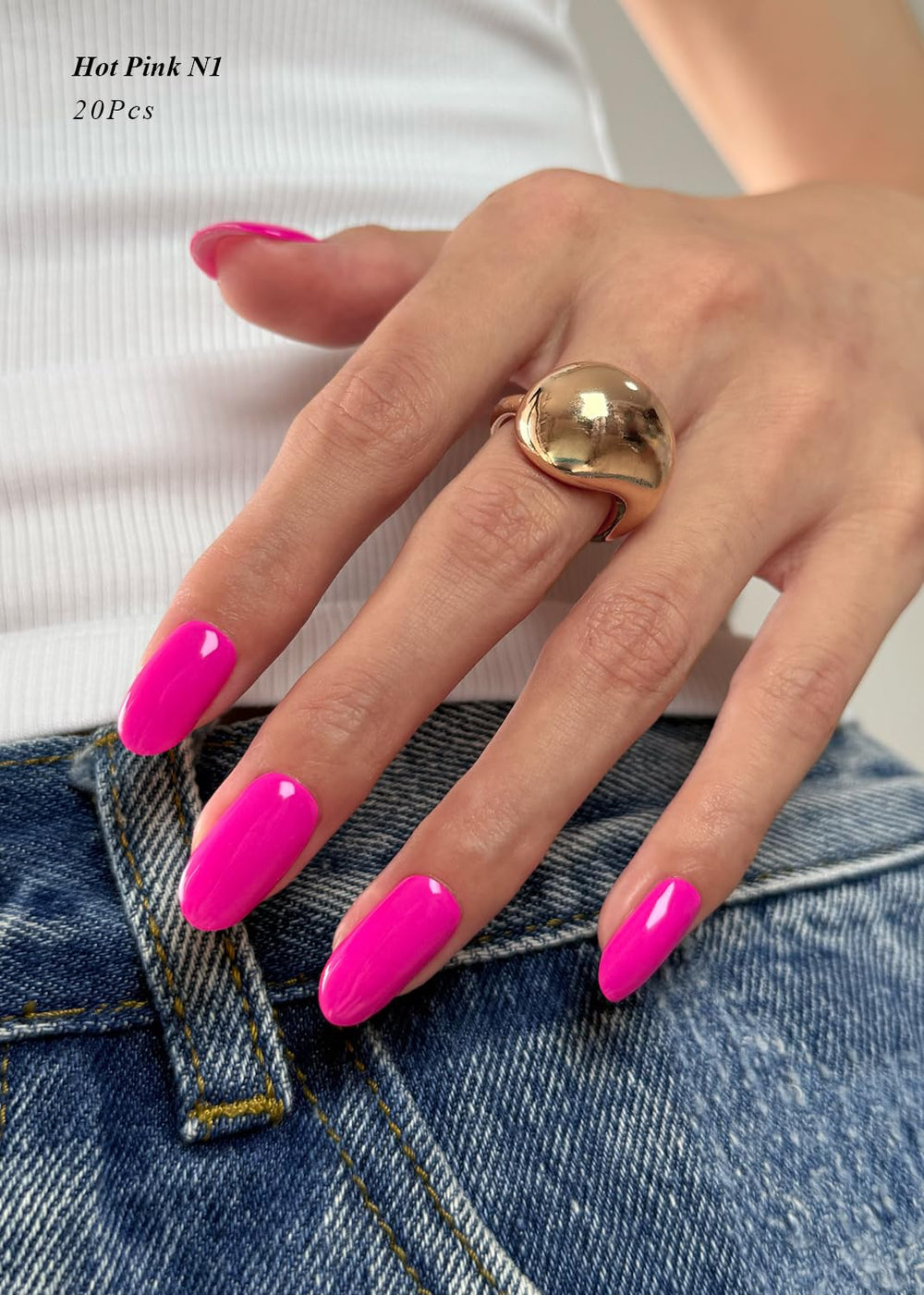 AutyaMee close-up of hot pink strip texture highlighting smooth glossy finish