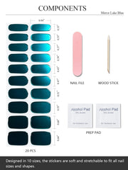 AutyaMee prep pads, nail file, and wooden stick arranged to show included application tools