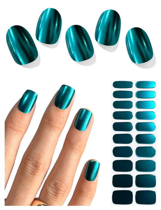 AutyaMee front packaging showing Mirror Lake Blue kit and included tools for quick application