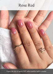 AutyaMee strips applied on hand showing true-to-size fit