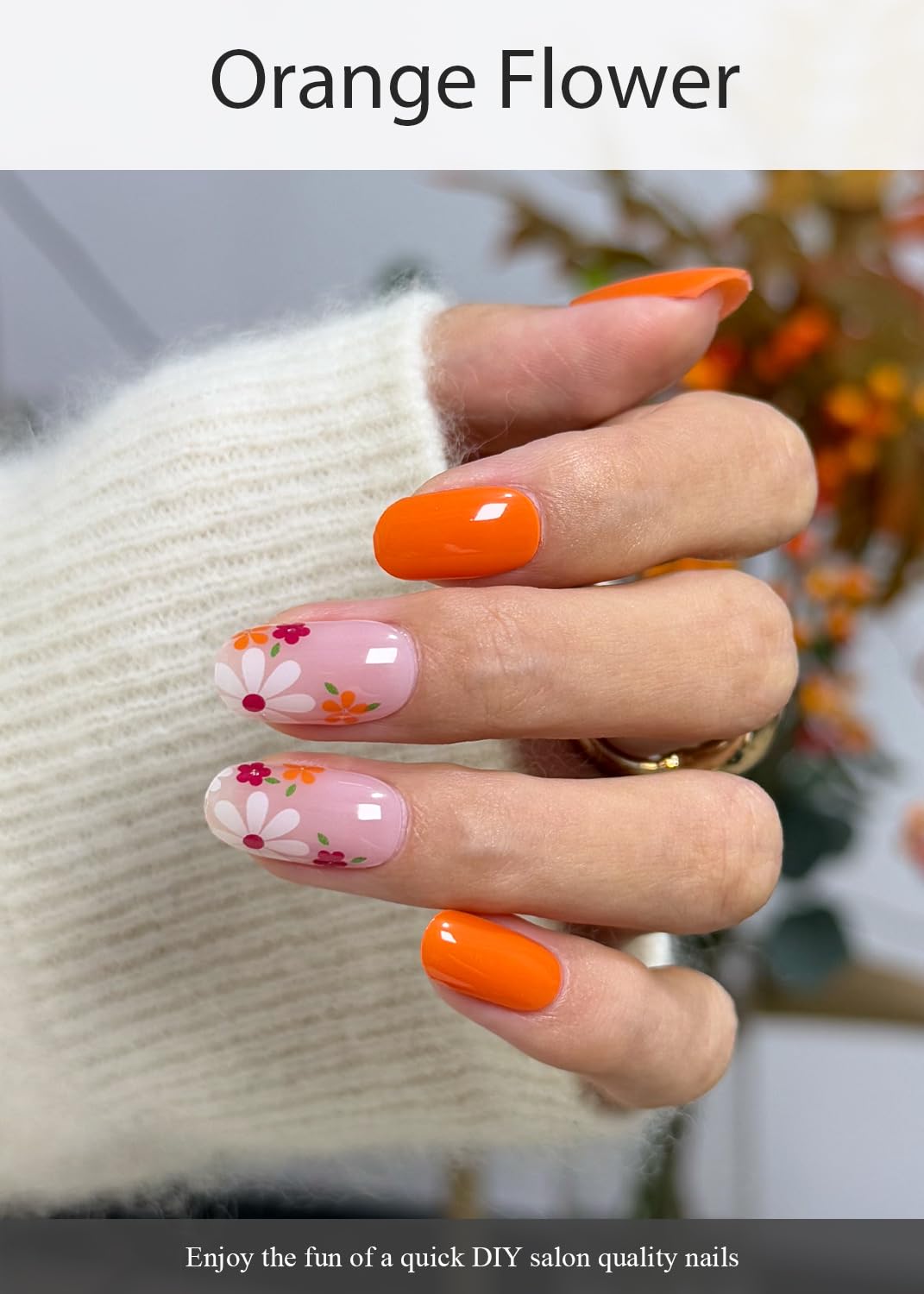 AutyaMee strips on fingers showing size variety for precise fit on natural nails