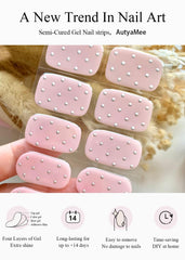 AutyaMee applied on hand in lifestyle scene showing durable glossy manicure benefit