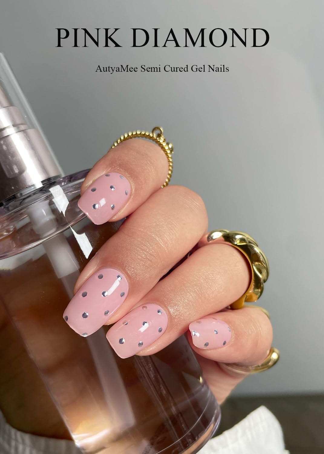 AutyaMee strips size comparison on fingers demonstrating fit options for each nail