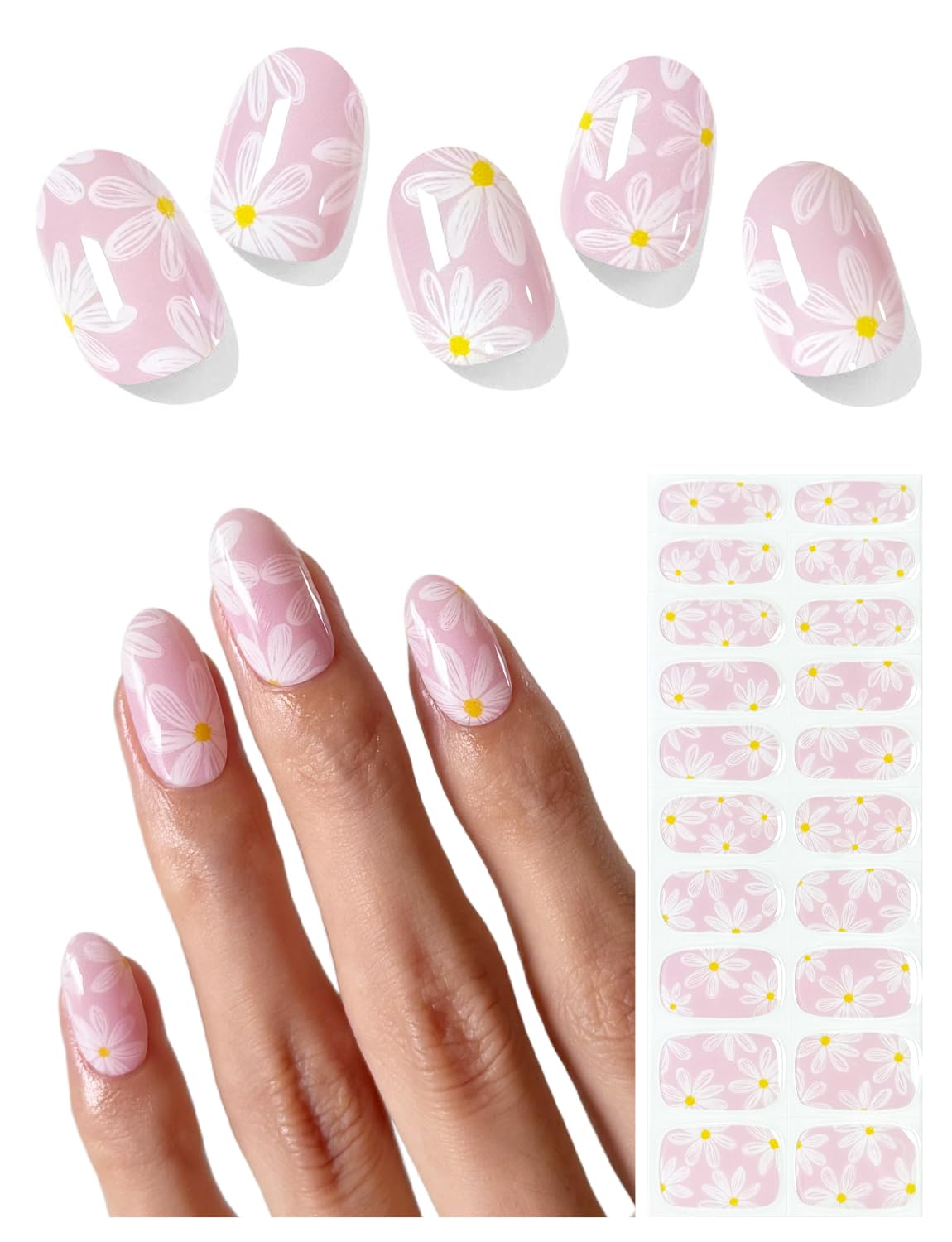 AutyaMee front packaging showing pink floral gel strips and kit contents for quick styling