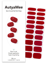 AutyaMee front packaging showing 20-piece ruby red kit and included tools benefits quick setup