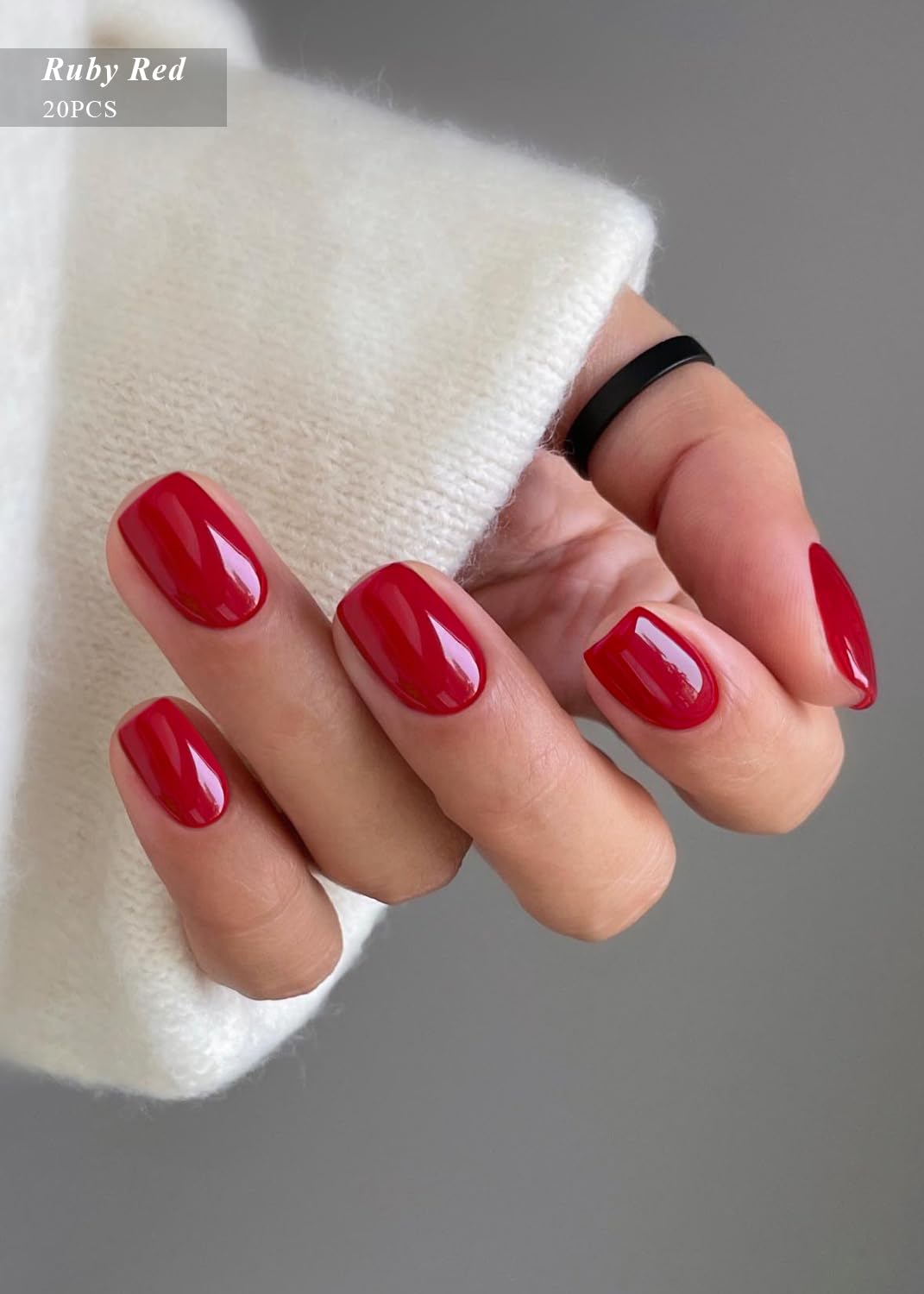 AutyaMee close-up of ruby red gel strip texture highlighting flexible semi-cured gel benefit