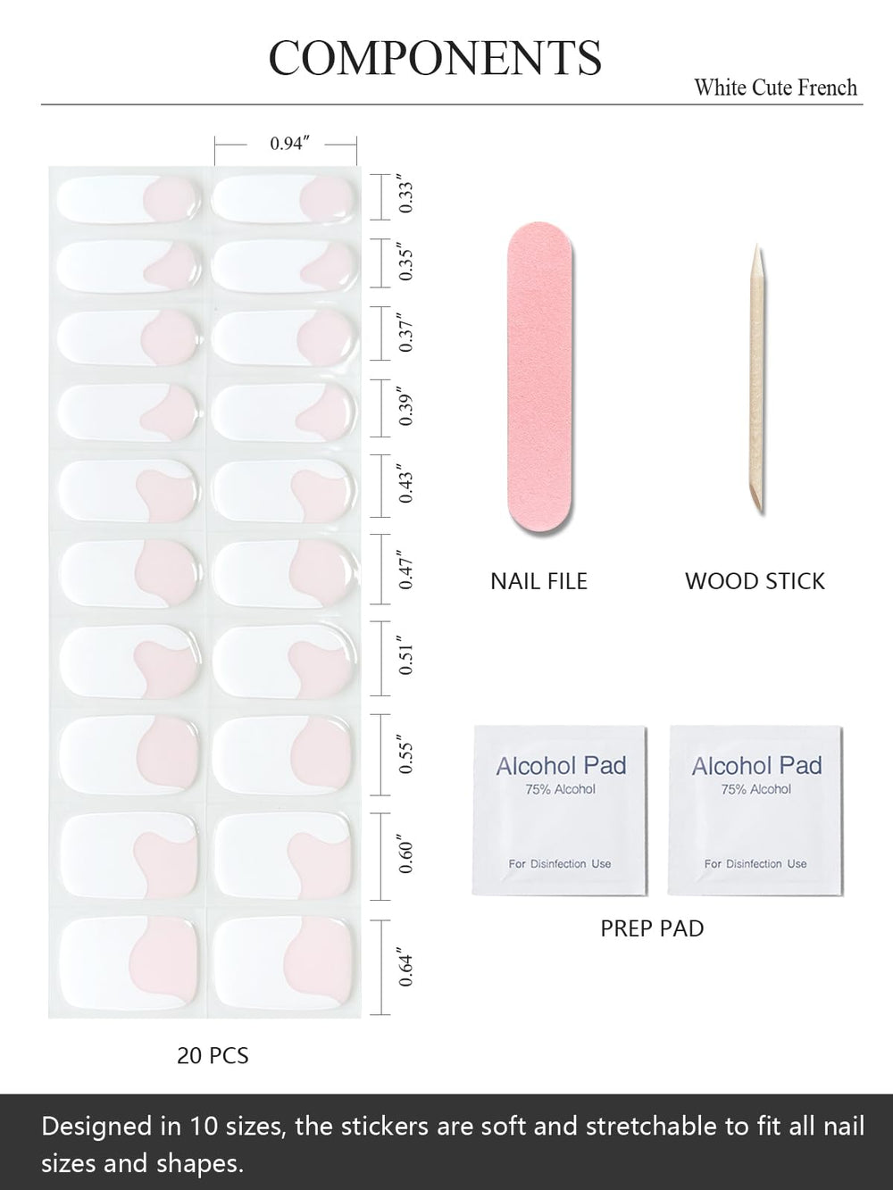 AutyaMee Snow Cap close-up of gel strip texture displaying smooth finish and precision