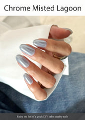 AutyaMee close-up of semi cured strip texture showing smooth chrome finish