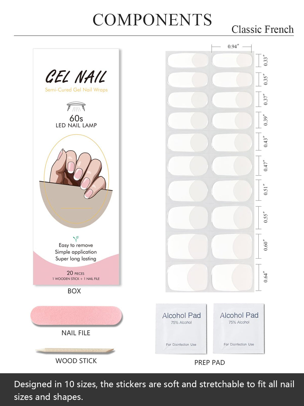 AutyaMee glossy white French tip texture highlighting salon shine
