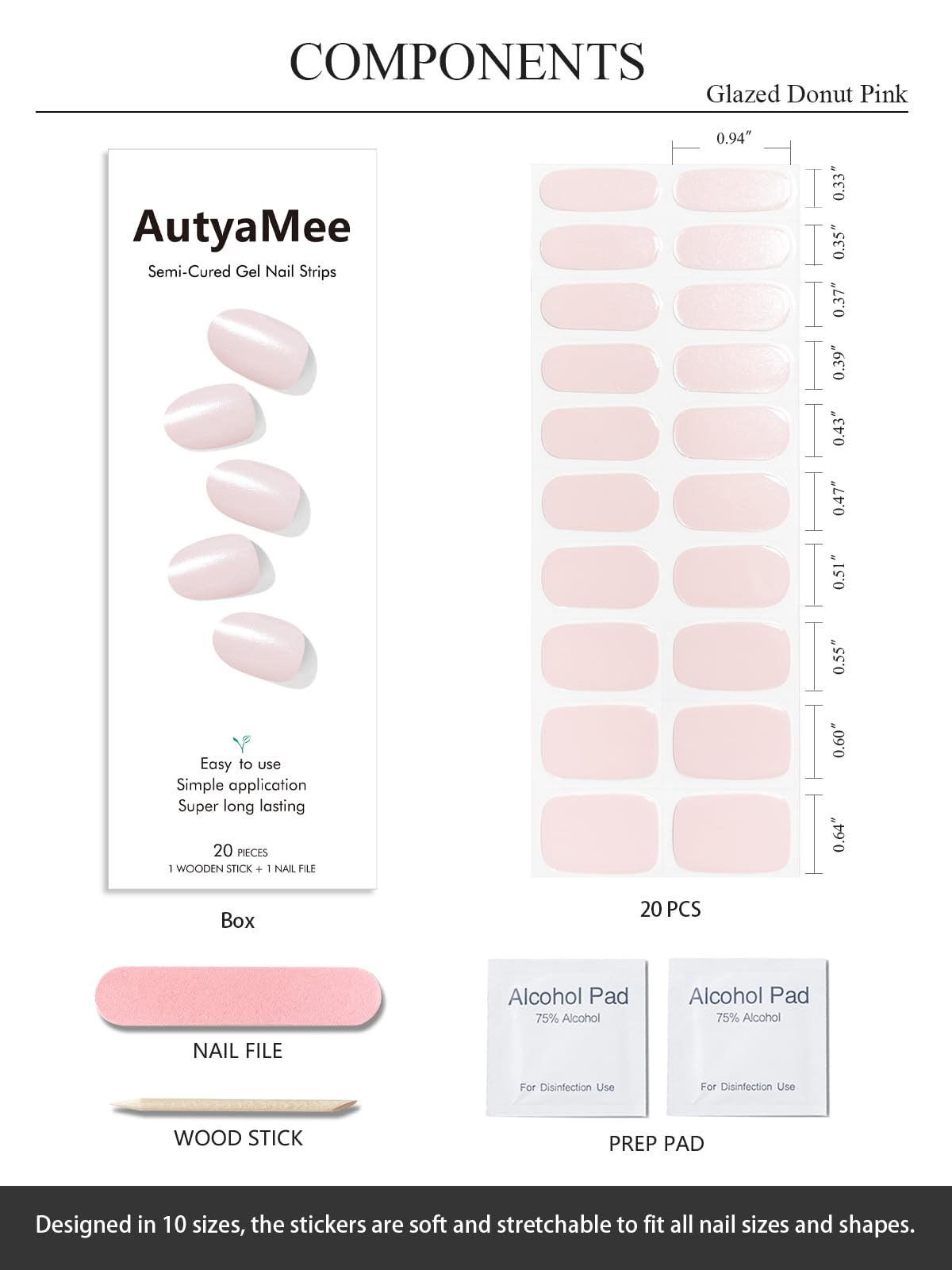 AutyaMee nails curing under LED lamp for hardened glossy protection